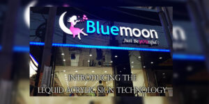 liquid Acrylic LED Sign board