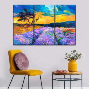 Canvas print on wooden frame