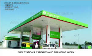 Torrent gas station canopy