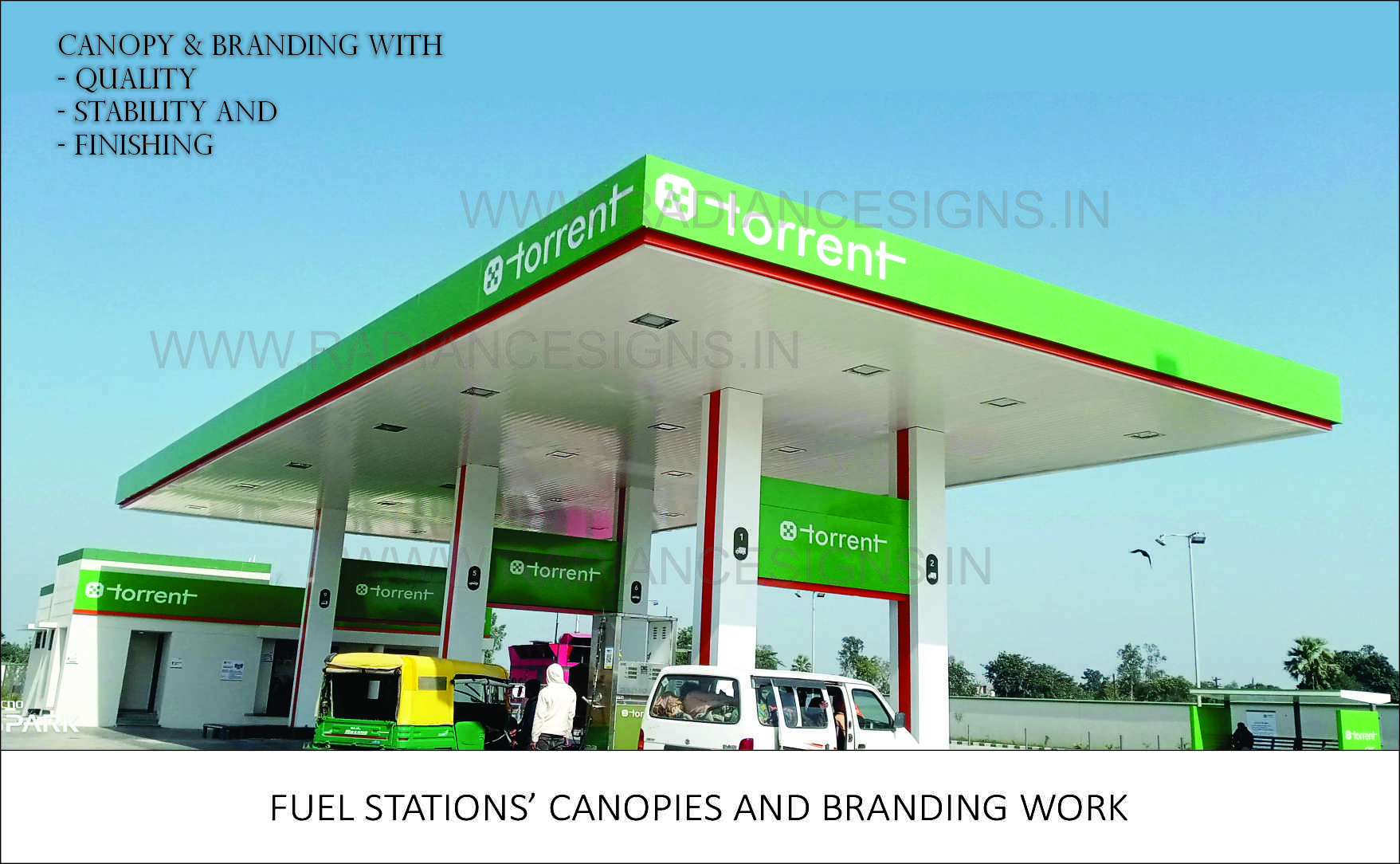 Torrent gas station canopy